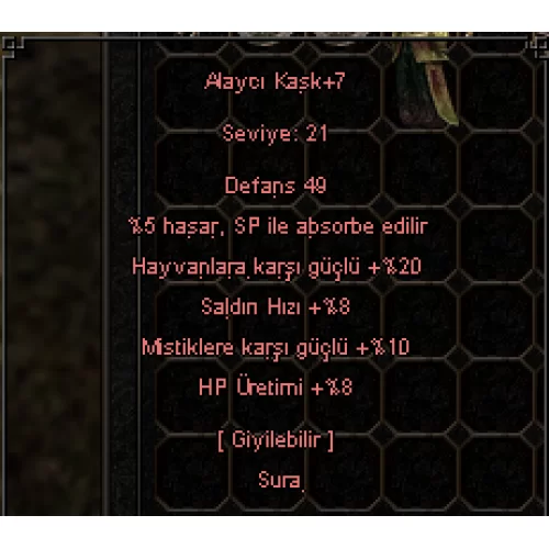  8 SALDIRI HIZI - 20 HAYVAN - HP URETIMI-SP ABS - +7 ALAYCI KASK